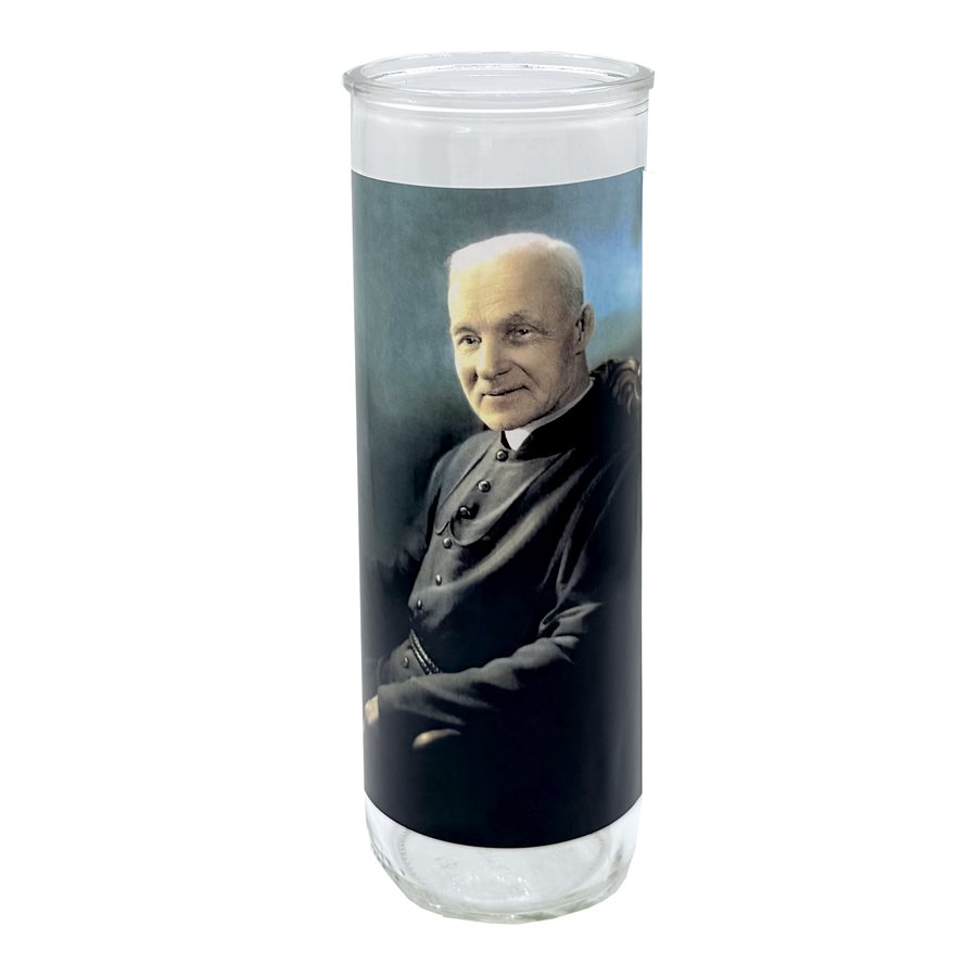 Brother Andre Glass Nova Candle Holders, 3 x 8¼" / un